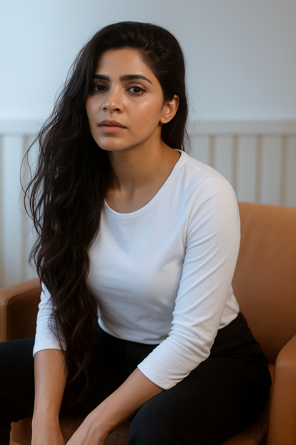 White Full Sleeves T-shirt