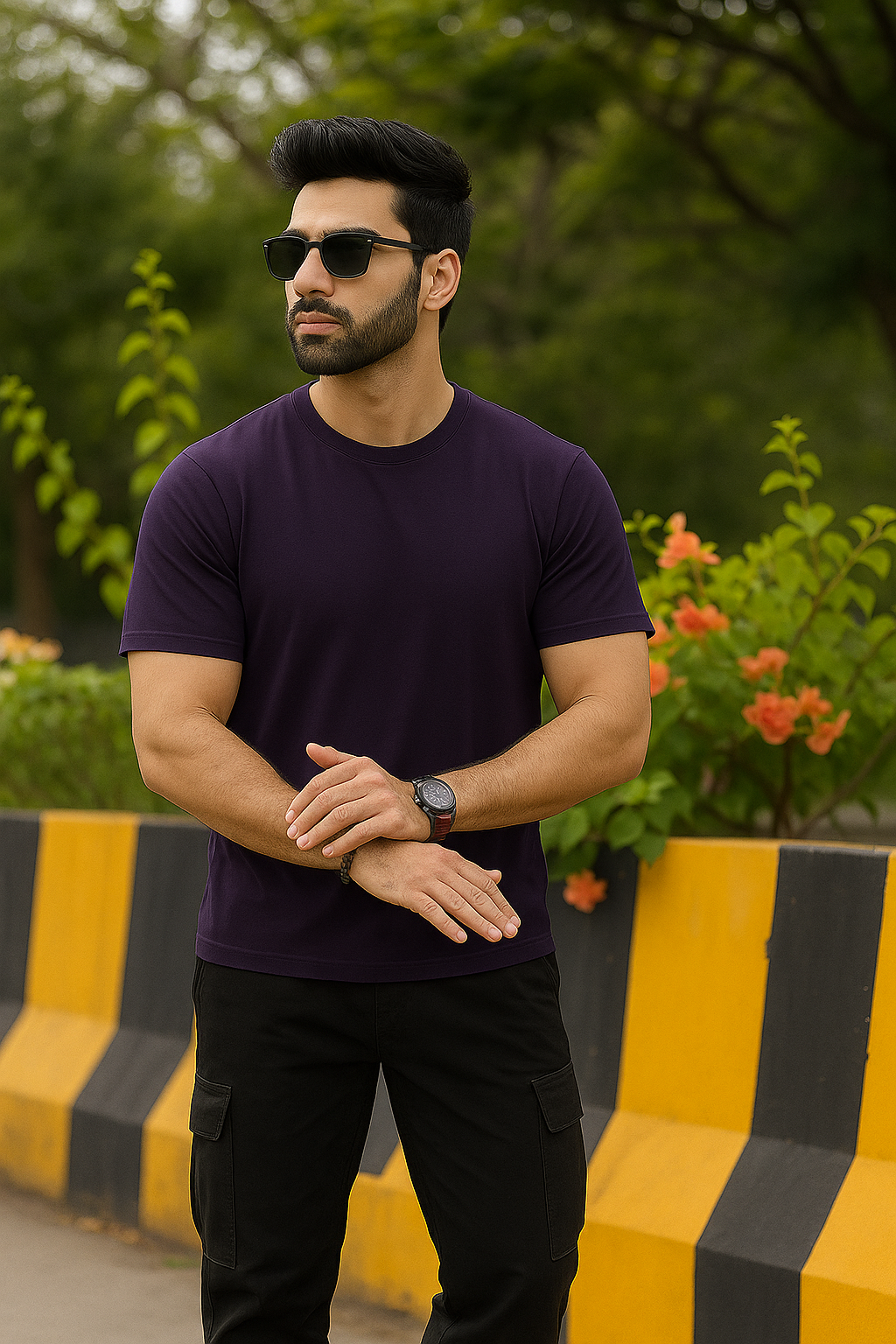 Solid Purple T-shirt