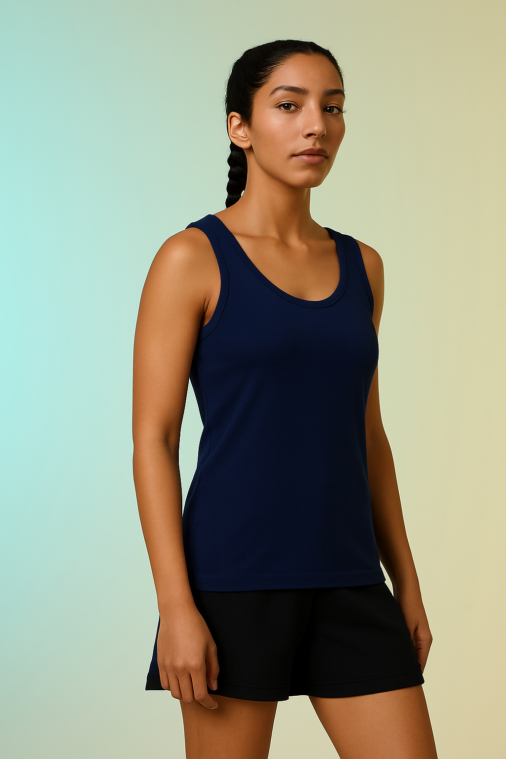 Navy Blue Femal Tank Top