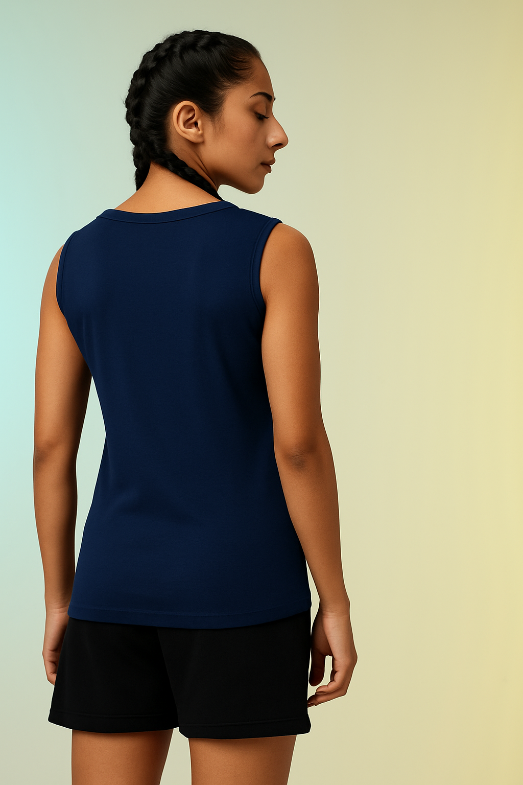 Navy Blue Femal Tank Top