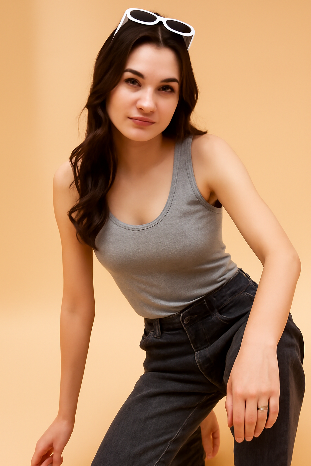 Grey Femal Tank Top