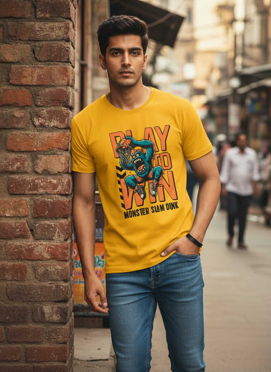 Monster Slam Dunk Unisex Classic Crew T-Shirt