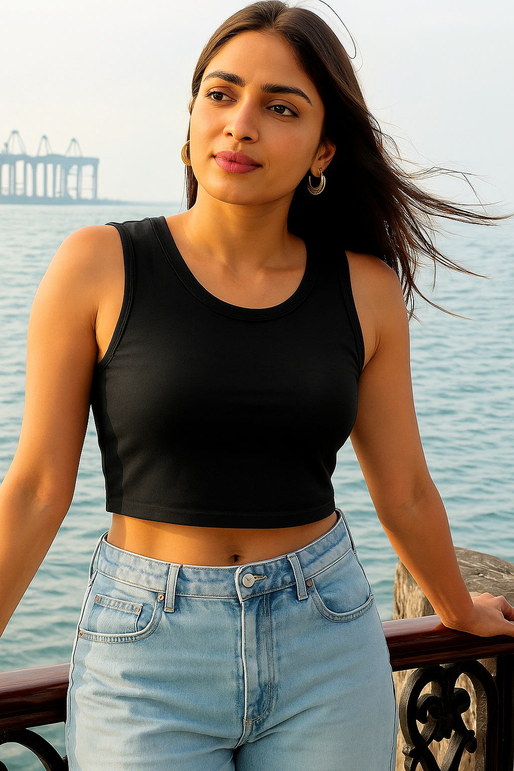 Black Crop Tank
