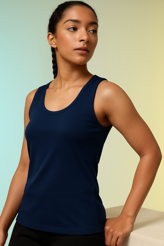 Navy Blue Femal Tank Top