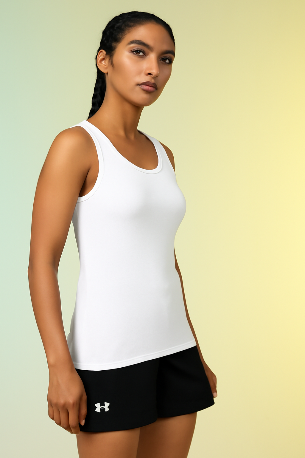 White Femal Tank Top