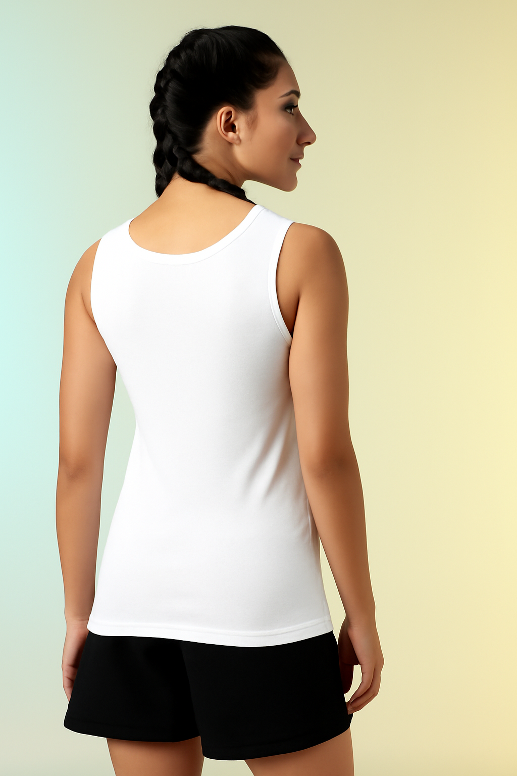 White Femal Tank Top